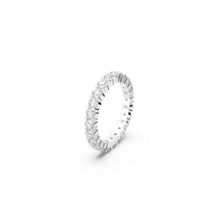 Resim Vittore XL Yüzük, Yuvarlak kesim, Beyaz, Rodyum kaplama