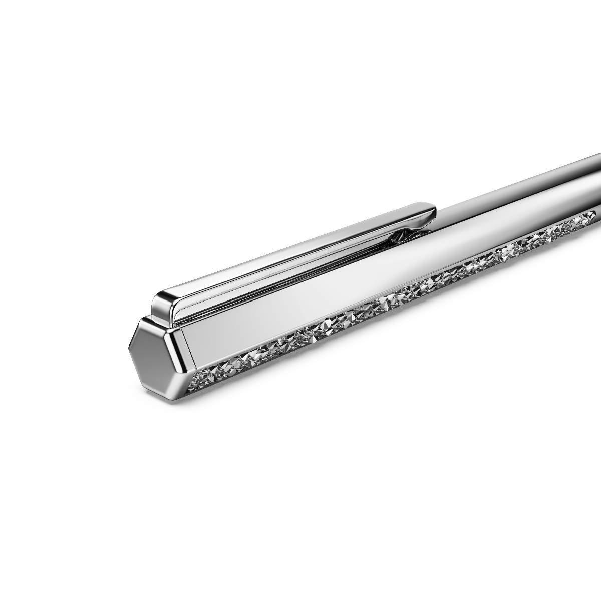 Resim Crystal Shimmer Tükenmez Kalem, Gümüş Rengi, Krom Kaplama
