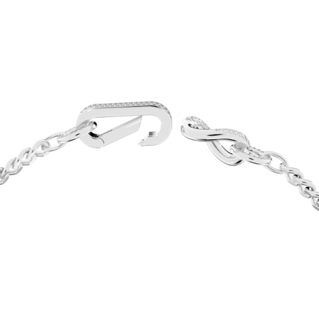 Resim Dextera Kolye, Pavé, Karışık bağlantılar, Beyaz, Rodyum kaplama