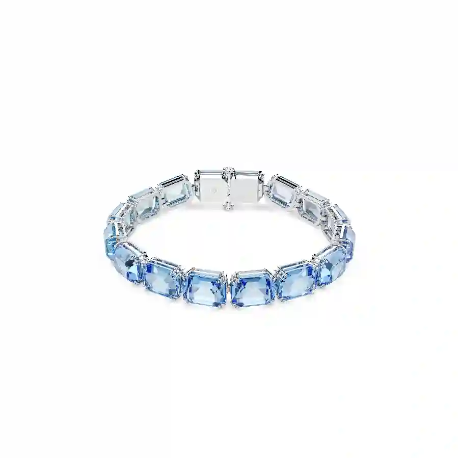 Resim Millenia Bileklik, Sekizgen kesim, Renk geçişli, Mavi, Rodyum kaplama