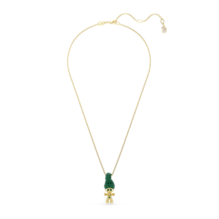 Resim Good Luck Trolls Kolye, Troll, Yeşil, Altın rengi kaplama