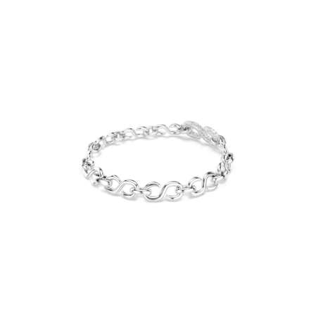 Resim Dextera Bileklik, Yuvarlak kesim, Beyaz, Rodyum kaplama