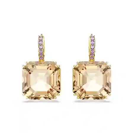 Resim Millenia damla küpeler, Karışık kesimler, Caramel, Altın rengi kaplama