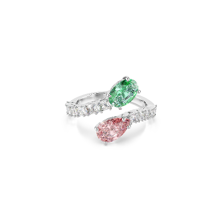 Resim Ariana Grande x Swarovski Açık Yüzük, Karışık kesimler, Çok renkli, Rodyum kaplama