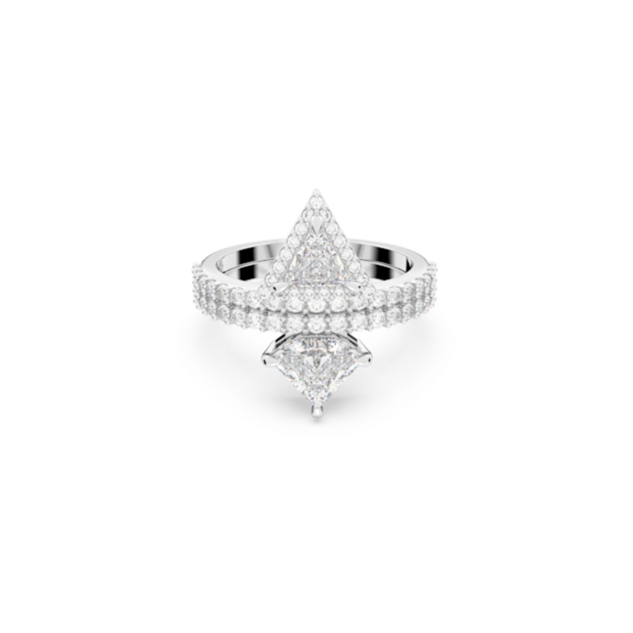 Resim Ortyx Yüzük, Karışık kesimler, Beyaz, Rodyum kaplama