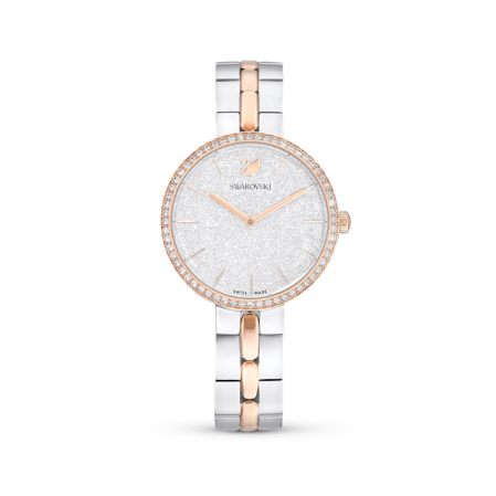 Resim Cosmopolitan Saat, İsviçre Üretimi, Metal bileklik, Beyaz, Karışık metal yüzey