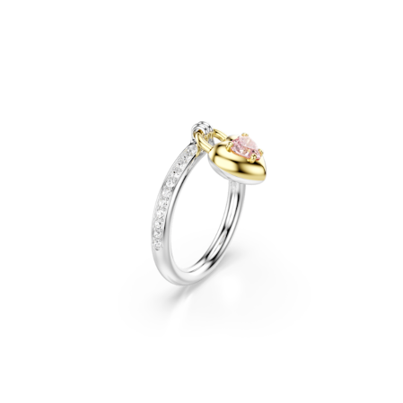 Resim Idyllia Motif Yüzük, Karışık kesimler, Kalp, Çok renkli, Karışık metal yüzey