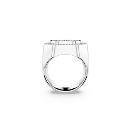 Resim Dextera Kokteyl Yüzüğü, Sekizgen şekil, Beyaz, Rodyum kaplama