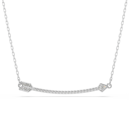 Resim Idyllia Kolye, Karışık kesimler, Ok, Beyaz, Rodyum kaplama