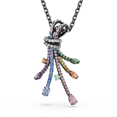 Resim Matrix Kolye ve broş, Karışık kesimler, Buket, Çok renkli, Rutenyum kaplama