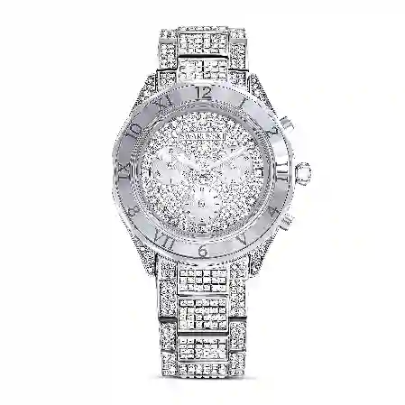 Resim Dextera Lux Saat, İsviçre Üretimi, Metal bileklik, Gümüş Rengi, Paslanmaz çelik