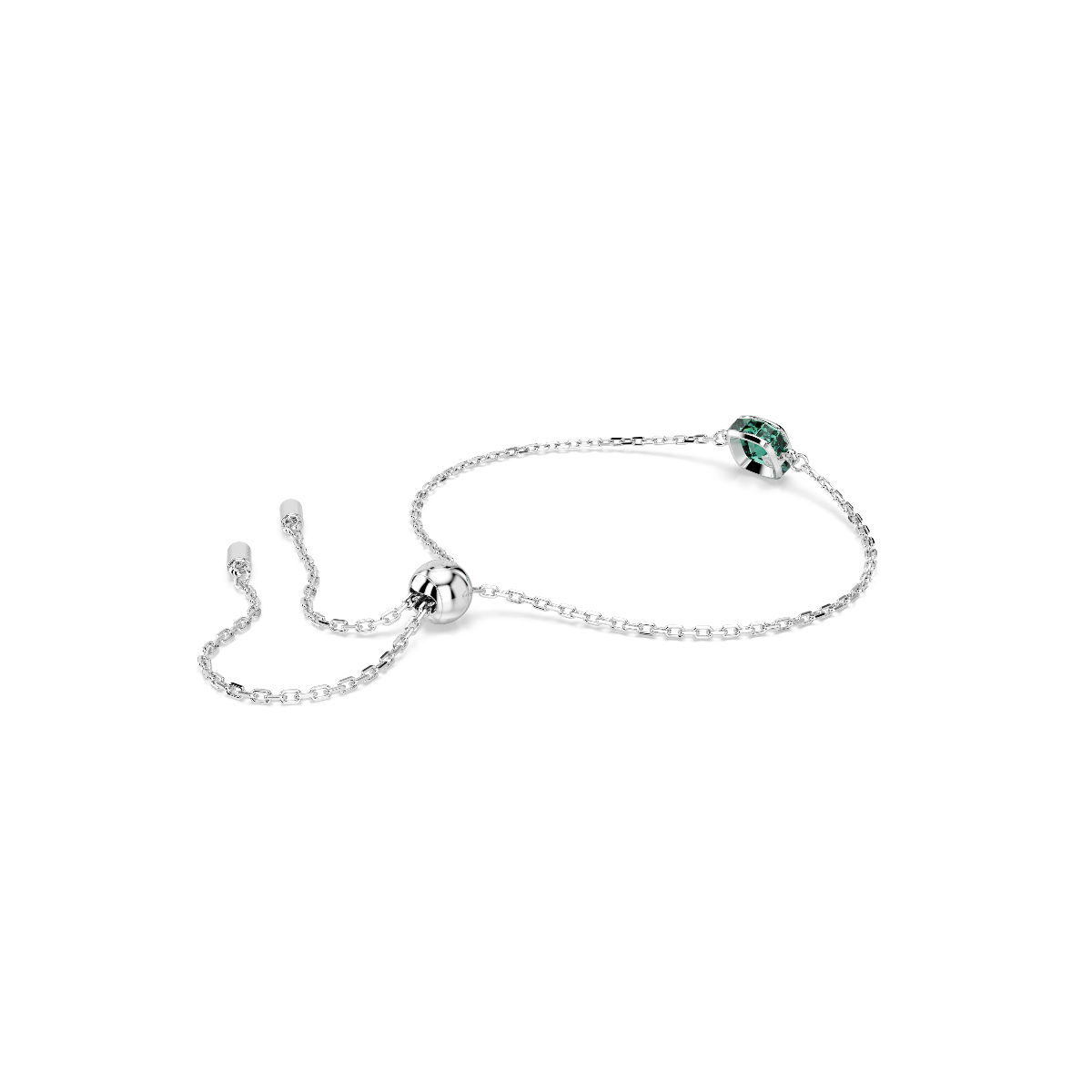 Resim Birthstone Bileklik, Kare kesim, Mayıs, Yeşil, Rodyum kaplama