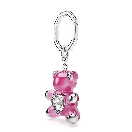 Resim Teddy Anahtarlık, Ayıcık, Pembe, Rodyum kaplama