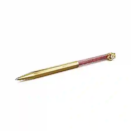 Resim Crystalline Chinese New Year Tükenmez Kalem, Sekizgen şekil, Yılan Yılı, Kırmızı, Altın rengi kaplama