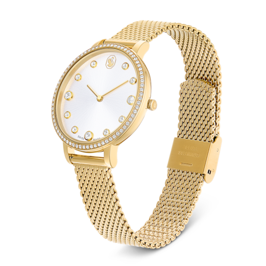 Resim Clarica Saat, İsviçre Üretimi, Metal bileklik, Altın Rengi, Altın rengi yüzey