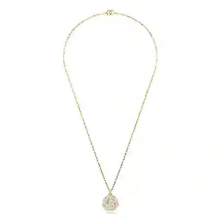 Resim Meteora Katlı Kolye, Beyaz, Altın rengi kaplama