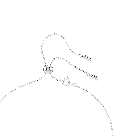 Resim Stilla Attract Y-Kolye, Yuvarlak kesim, Mavi, Rodyum kaplama