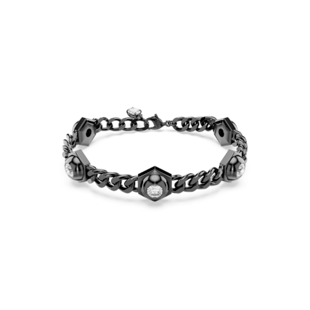 Resim Numina Bileklik, Yuvarlak kesim, Siyah, Rutenyum kaplama