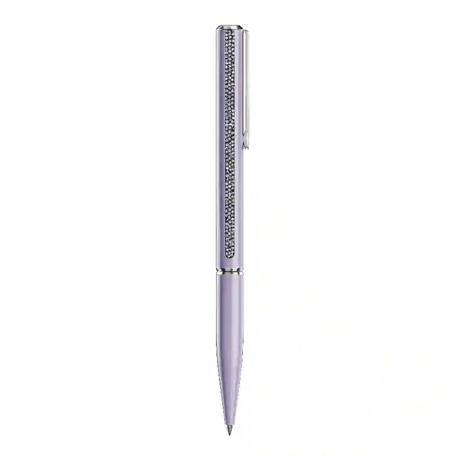 Resim Crystal Shimmer Glide Tükenmez Kalem, Mor, Mor lakeli, krom kaplama
