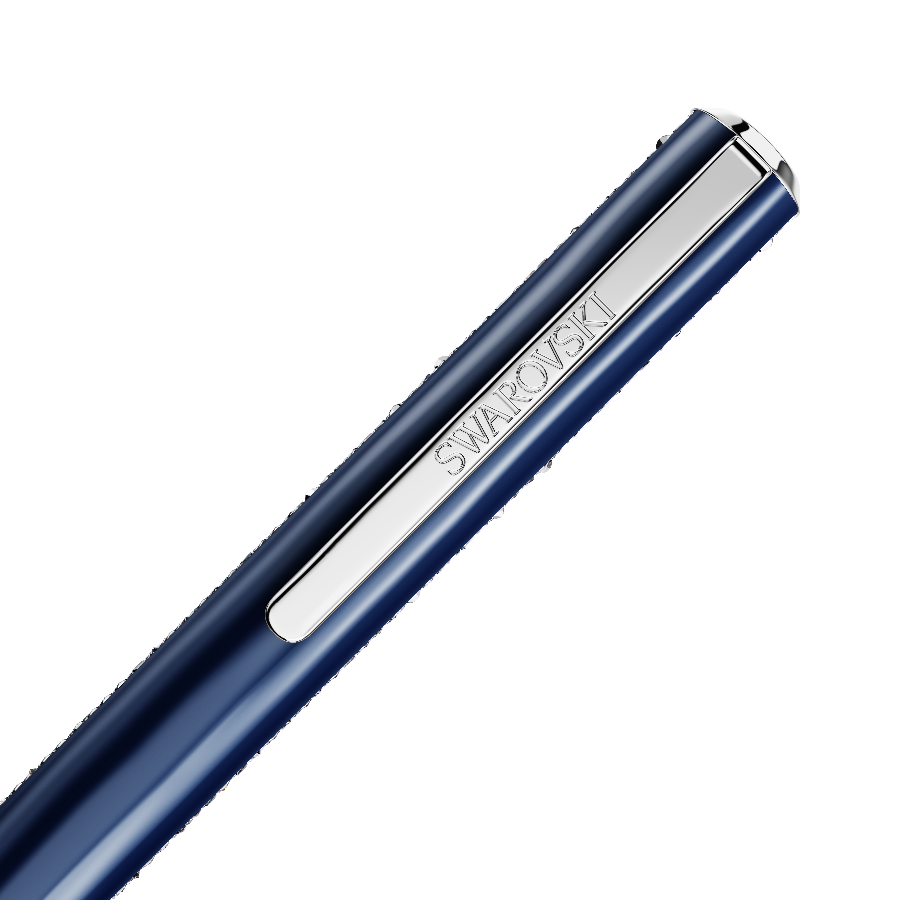 Resim Crystal Shimmer Glide Tükenmez Kalem, Mavi, Mavi lakeli, krom kaplama