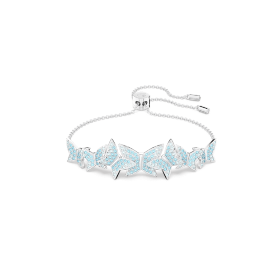 Resim Idyllia Lilia Bileklik, Kelebek, Mavi, Rodyum kaplama