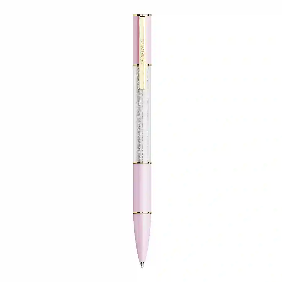 Resim Crystalline Lustre Tükenmez Kalem, Pembe, Altın rengi kaplama