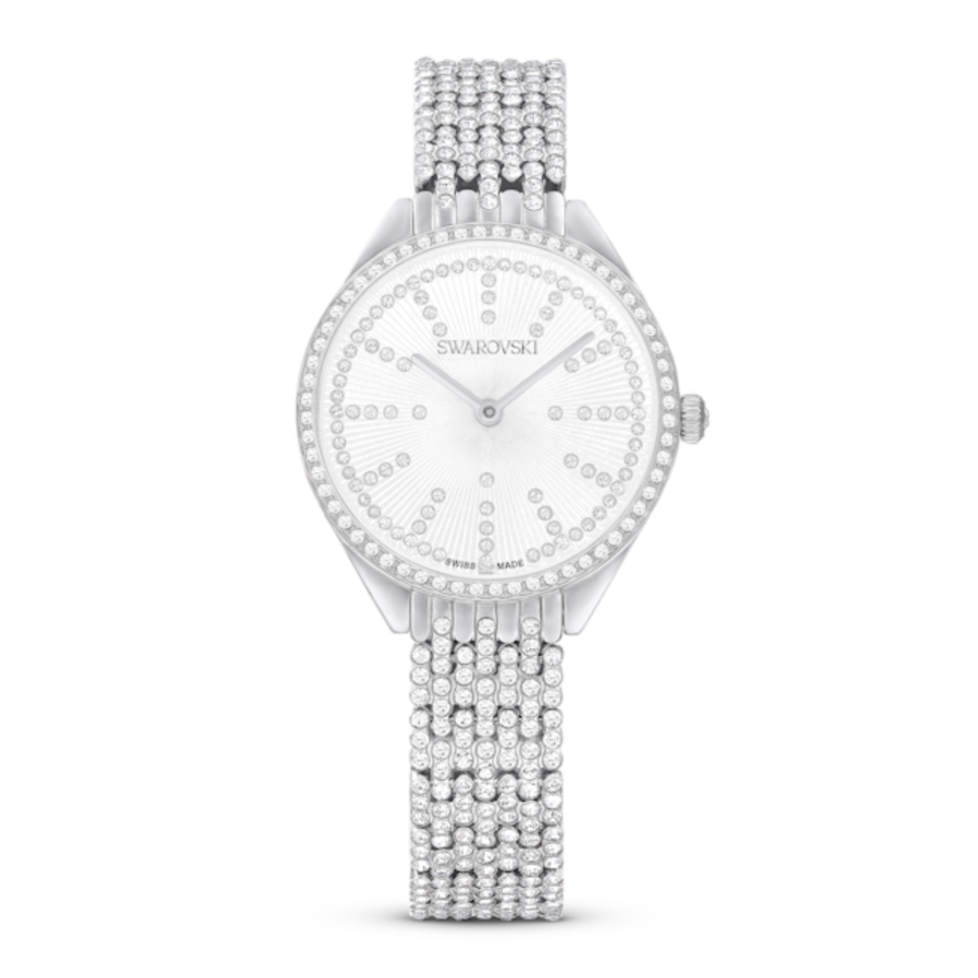 Resim Attract Saat, İsviçre Üretimi, Metal bileklik, Gümüş Rengi, Paslanmaz çelik