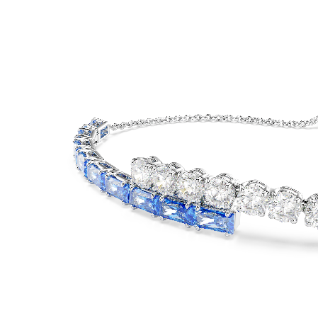 Resim Matrix Bileklik, Karışık kesimler, Mavi, Rodyum kaplama