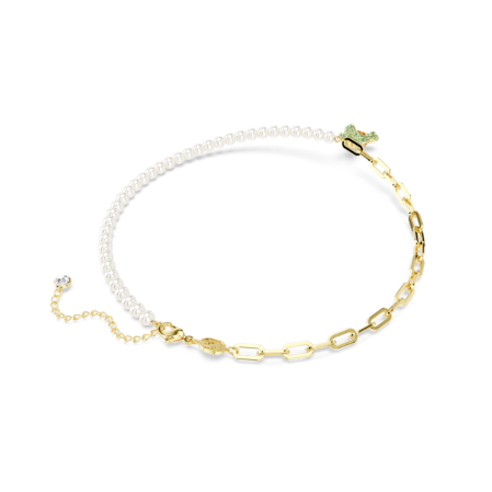 Resim Teddy Kolye, Kristal inci, Ayıcık, Çok renkli, Altın rengi kaplama