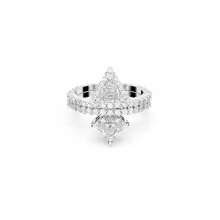 Resim Ortyx Yüzük, Karışık kesimler, Beyaz, Rodyum kaplama