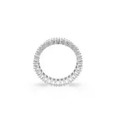 Resim Matrix Yüzük, Baget kesim, Beyaz, Gümüş renkli yüzey