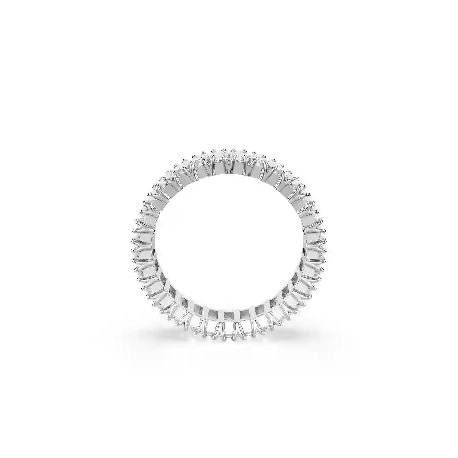 Resim Matrix Yüzük, Baget kesim, Beyaz, Gümüş renkli yüzey