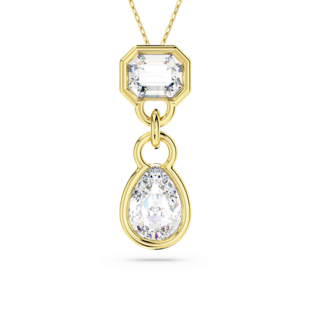 Resim Imber Kolye, Karışık kesimler, Beyaz, Altın rengi kaplama