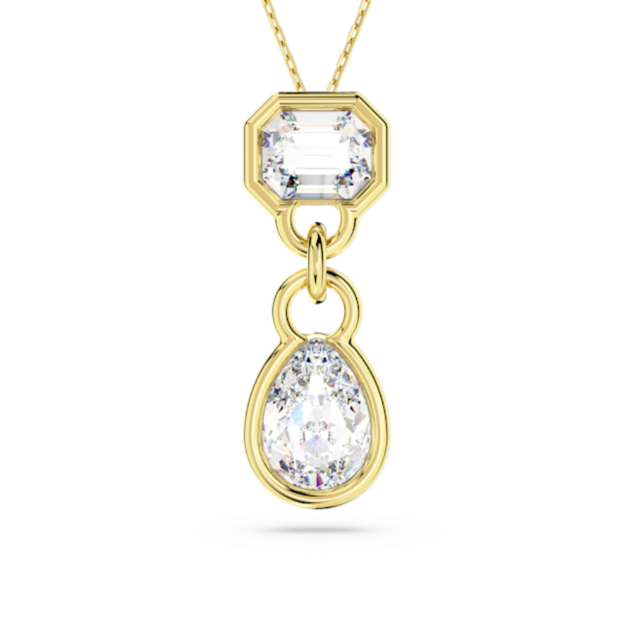 Resim Imber Kolye, Karışık kesimler, Beyaz, Altın rengi kaplama