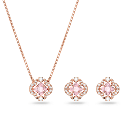 Resim Una Set, Karışık kesimler, Yonca, Pembe, Pembe altın rengi kaplama