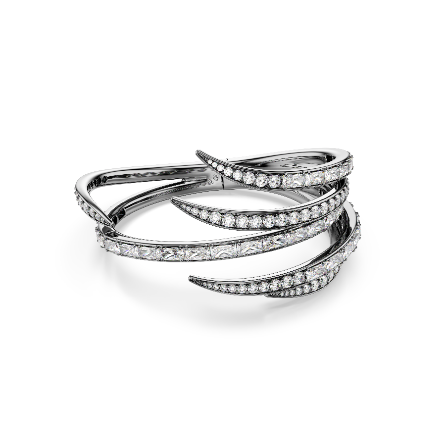 Resim The Vienna Collection Bileklik, Tüy, Beyaz, Rutenyum kaplama