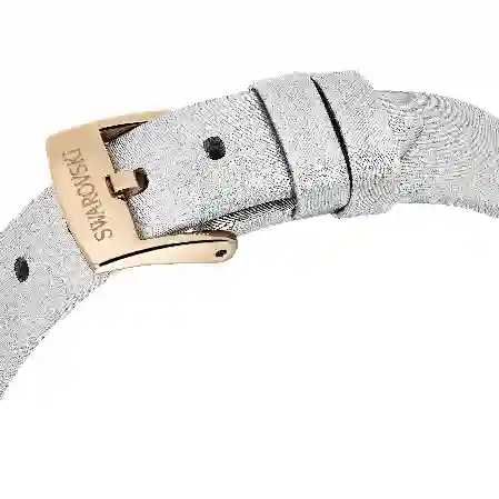 Resim Matrix Tennis Saat, İsviçre Üretimi, Deri kayış, Gri, Pembe altın rengi yüzey