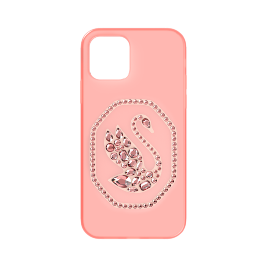 Resim Akıllı Telefon Kılıfı, Kuğu, iPhone® 12/12 Pro, Uçuk pembe