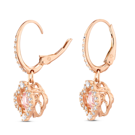 Resim Una damla küpeler, Yonca, Pembe, Pembe altın rengi kaplama