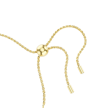 Resim Matrix Tennis bileklik, Yuvarlak kesim, Beyaz, Altın rengi kaplama