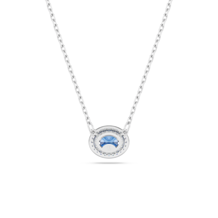 Resim Constella Kolye, Oval kesim, Mavi, Rodyum kaplama