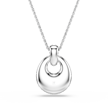 Resim Sublima Kolye, Beyaz, Rodyum kaplama