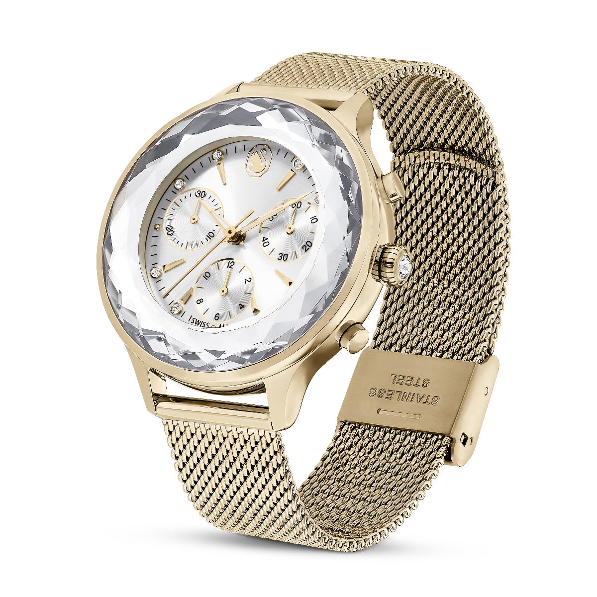 Resim Nova Chrono Saat, İsviçre Üretimi, Metal bileklik, Altın Rengi, Şampanya altın rengi yüzey