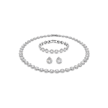 Resim Angelic Set, Yuvarlak kesim, Beyaz, Rodyum kaplama