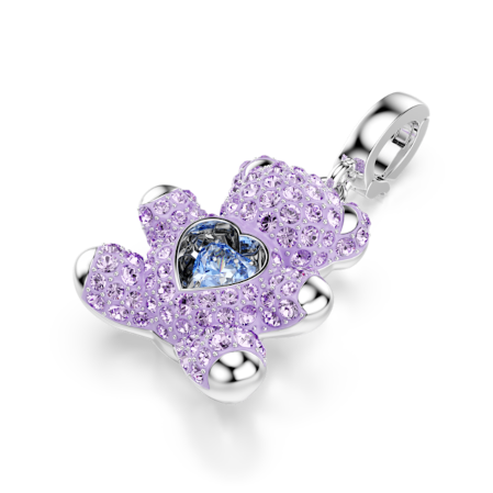 Resim Idyllia Charm, Karışık kesimler, Ayıcık, Mor, Rodyum kaplama