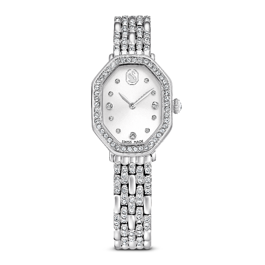 Resim Dextera Octagon Saat, İsviçre Üretimi, Metal bileklik, Gümüş Rengi, Paslanmaz çelik