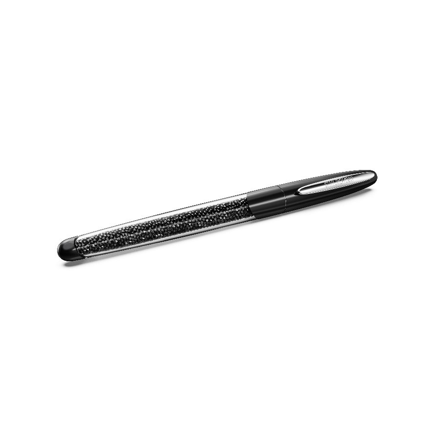 Resim Crystalline Nova Top Uçlu Kalem, Siyah, Krom Kaplama