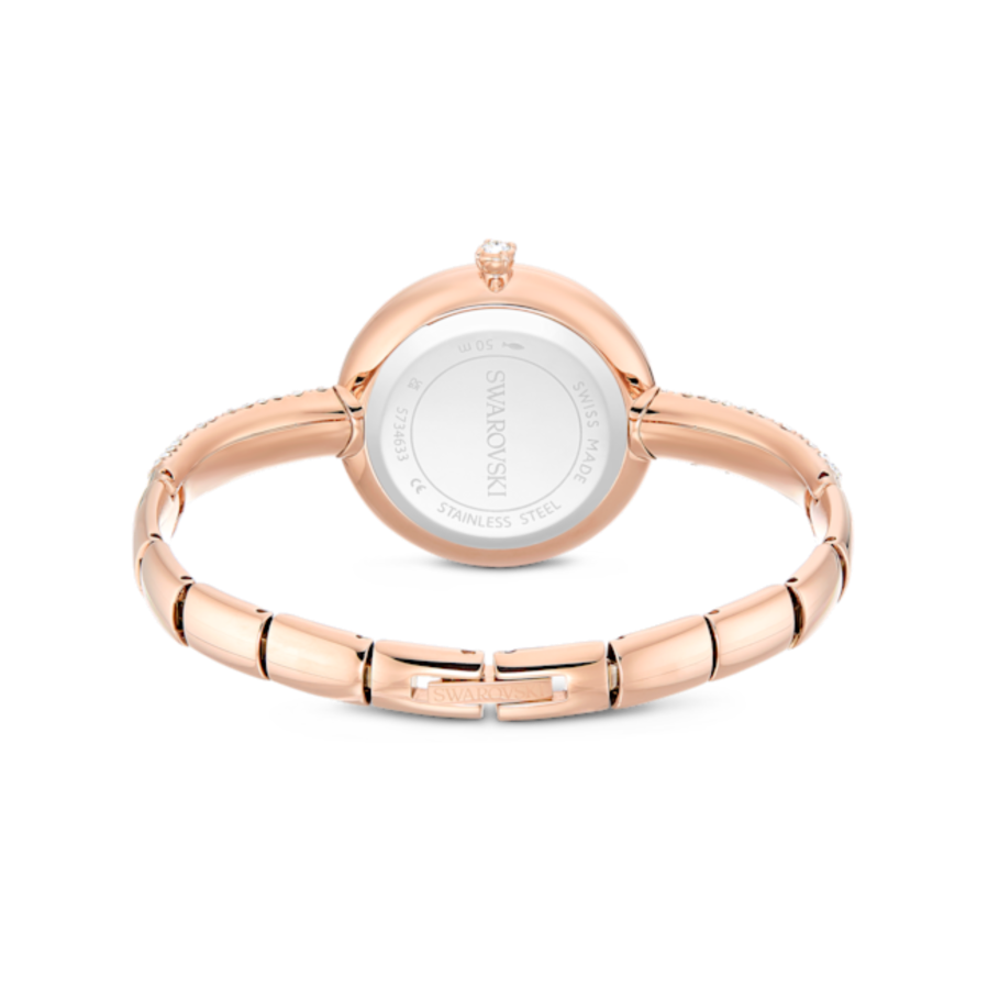 Resim Sublima bangle Saat, İsviçre Üretimi, Metal bileklik, Rose Altın tonu, Pembe altın rengi yüzey