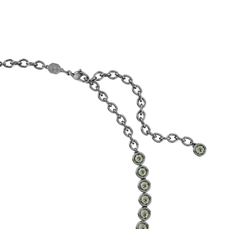 Resim Imber Tennis Kolye, Yuvarlak kesim, Gri, Rutenyum kaplama