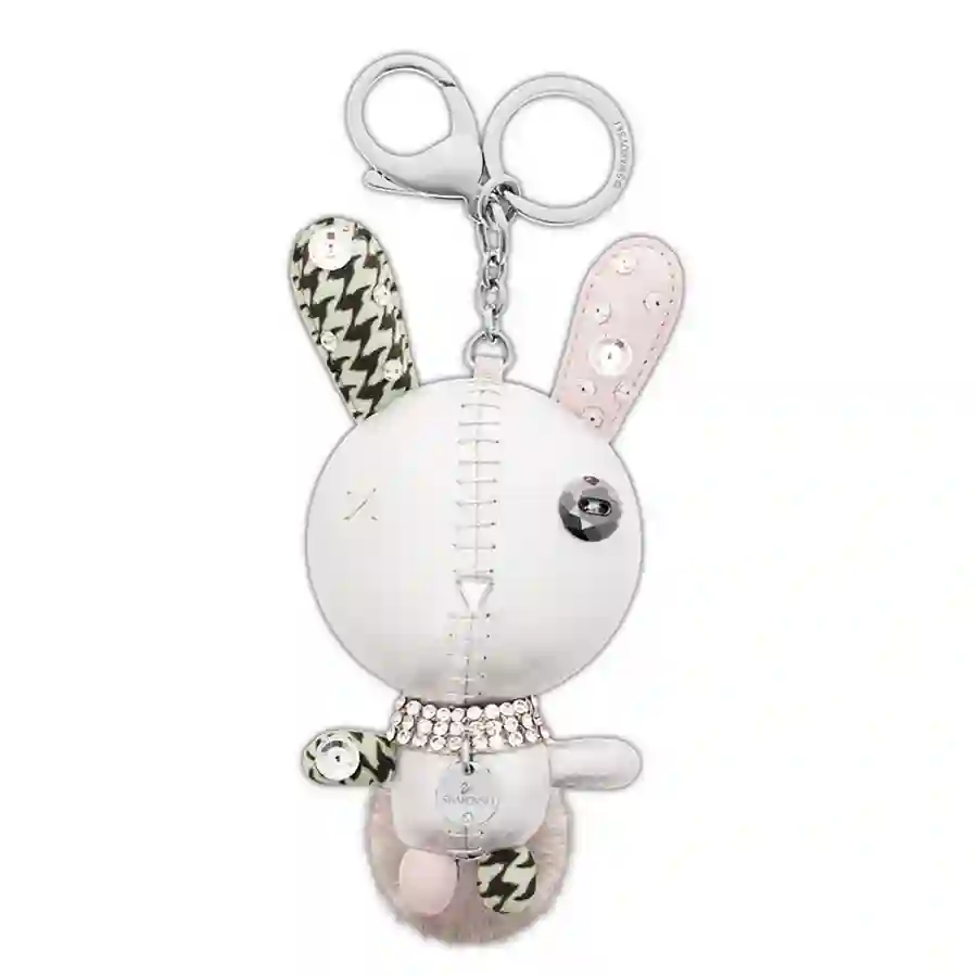 Resim Mathilde Çanta Charm'ı, Tavşan, Gri, Paslanmaz çelik